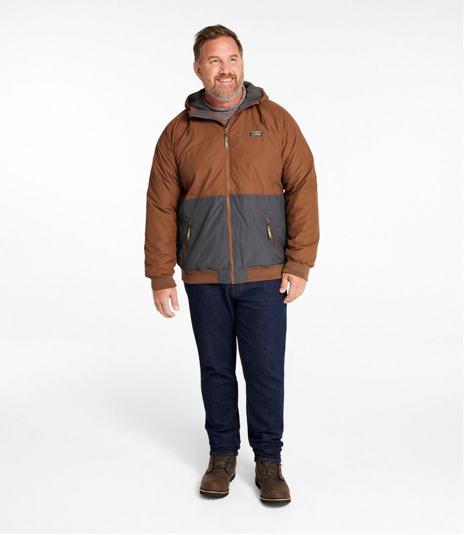 Men's Insulated 3-Season Bomber Hooded Jacket, Colorblock / L.L.Bean