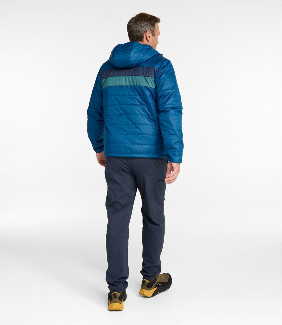 Men's Mountain Classic Puffer Hooded Jacket, Colorblock / L.L.Bean