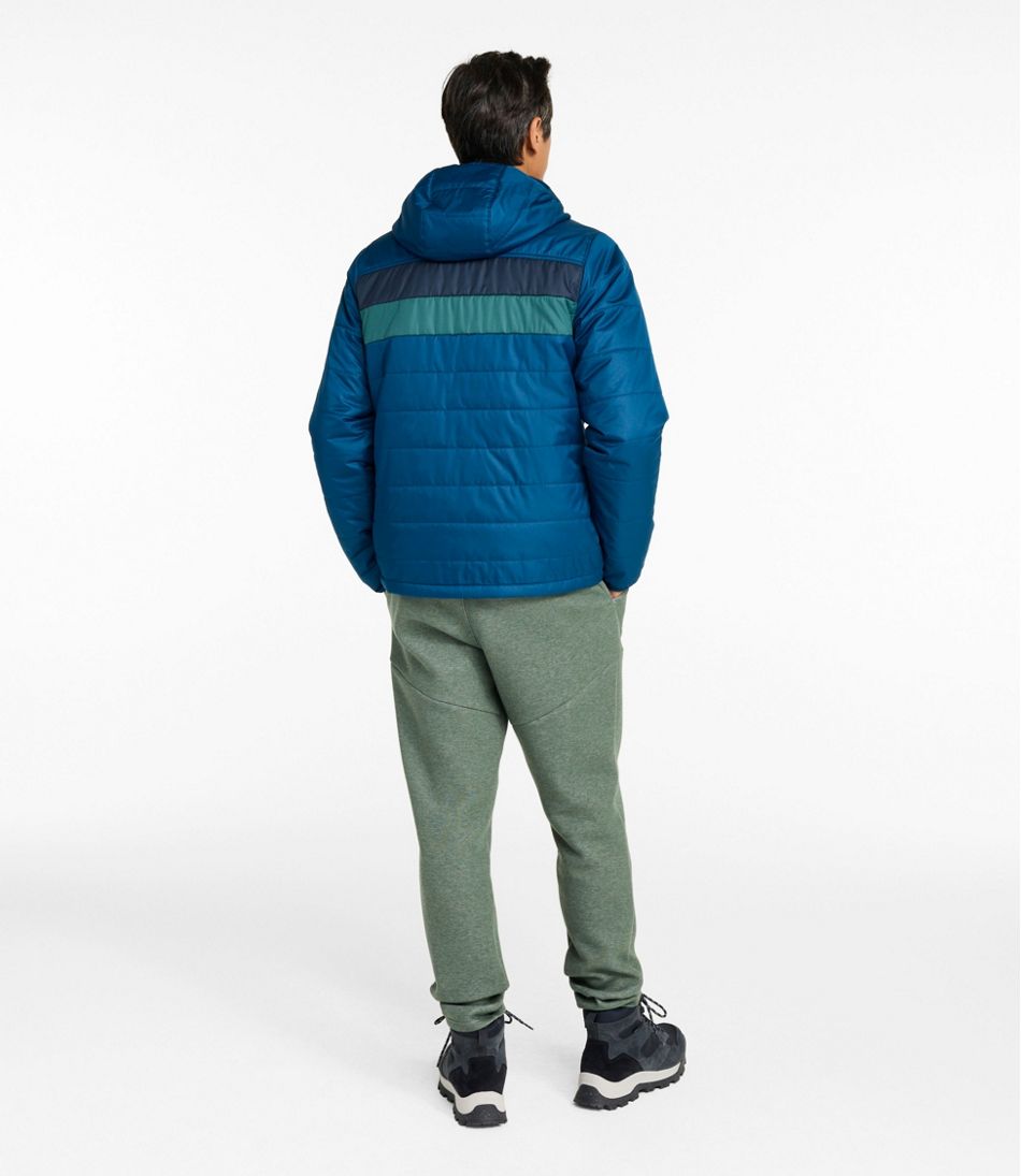 Men's Mountain Classic Puffer Hooded Jacket, Colorblock / L.L.Bean