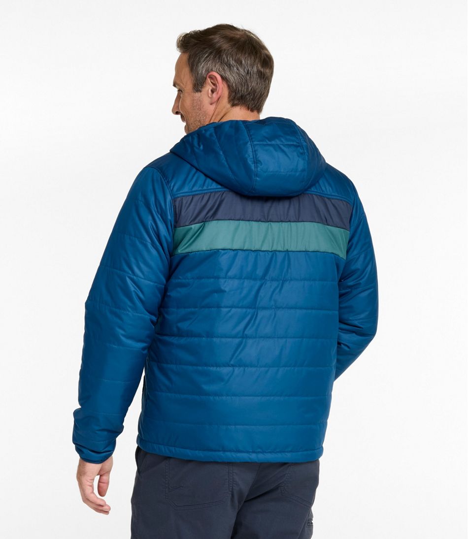Men's Mountain Classic Puffer Hooded Jacket, Colorblock / L.L.Bean