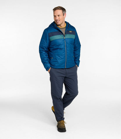 Men's Mountain Classic Puffer Hooded Jacket, Colorblock / L.L.Bean