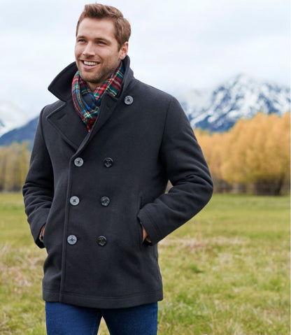 Authentic wool pea coat / L.L.Bean