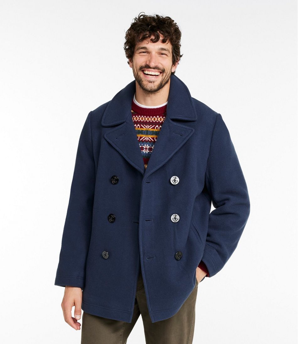 Authentic wool pea coat / L.L.Bean