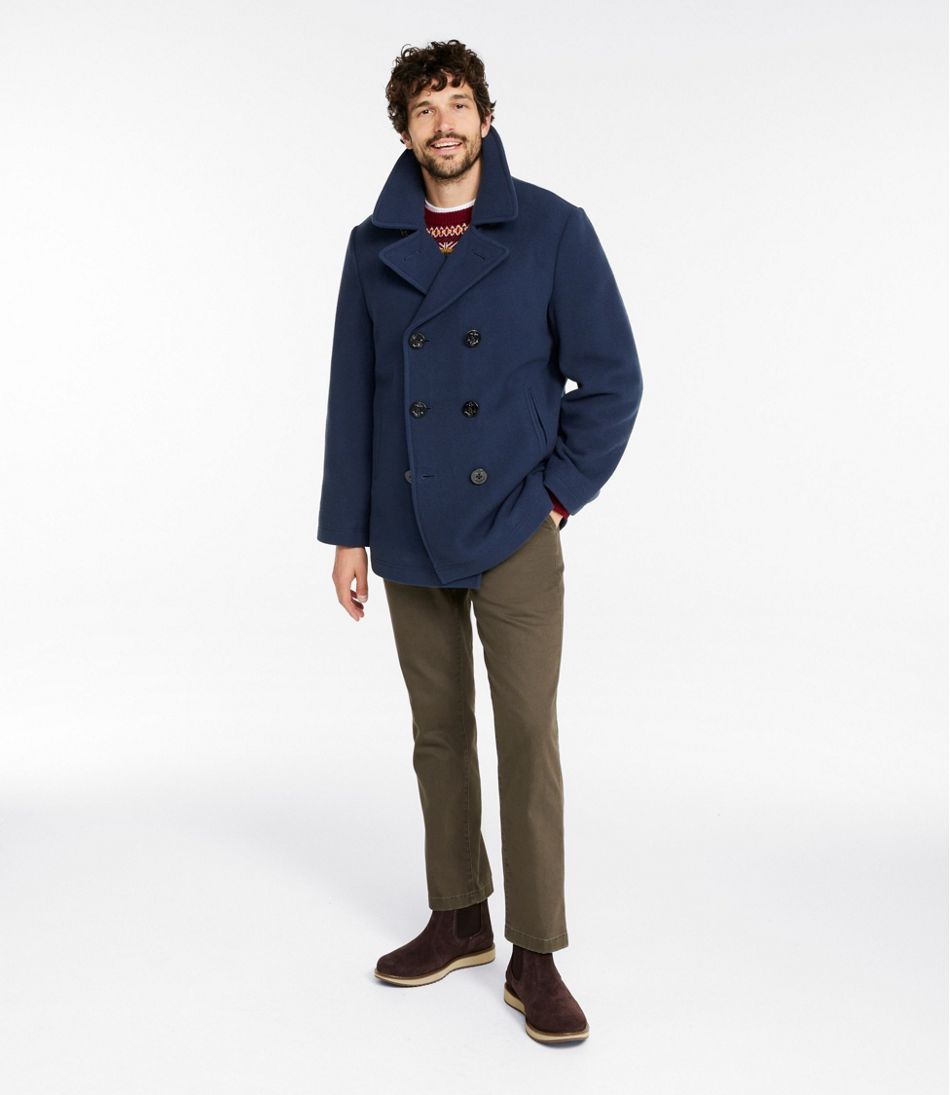 Authentic wool pea coat / L.L.Bean