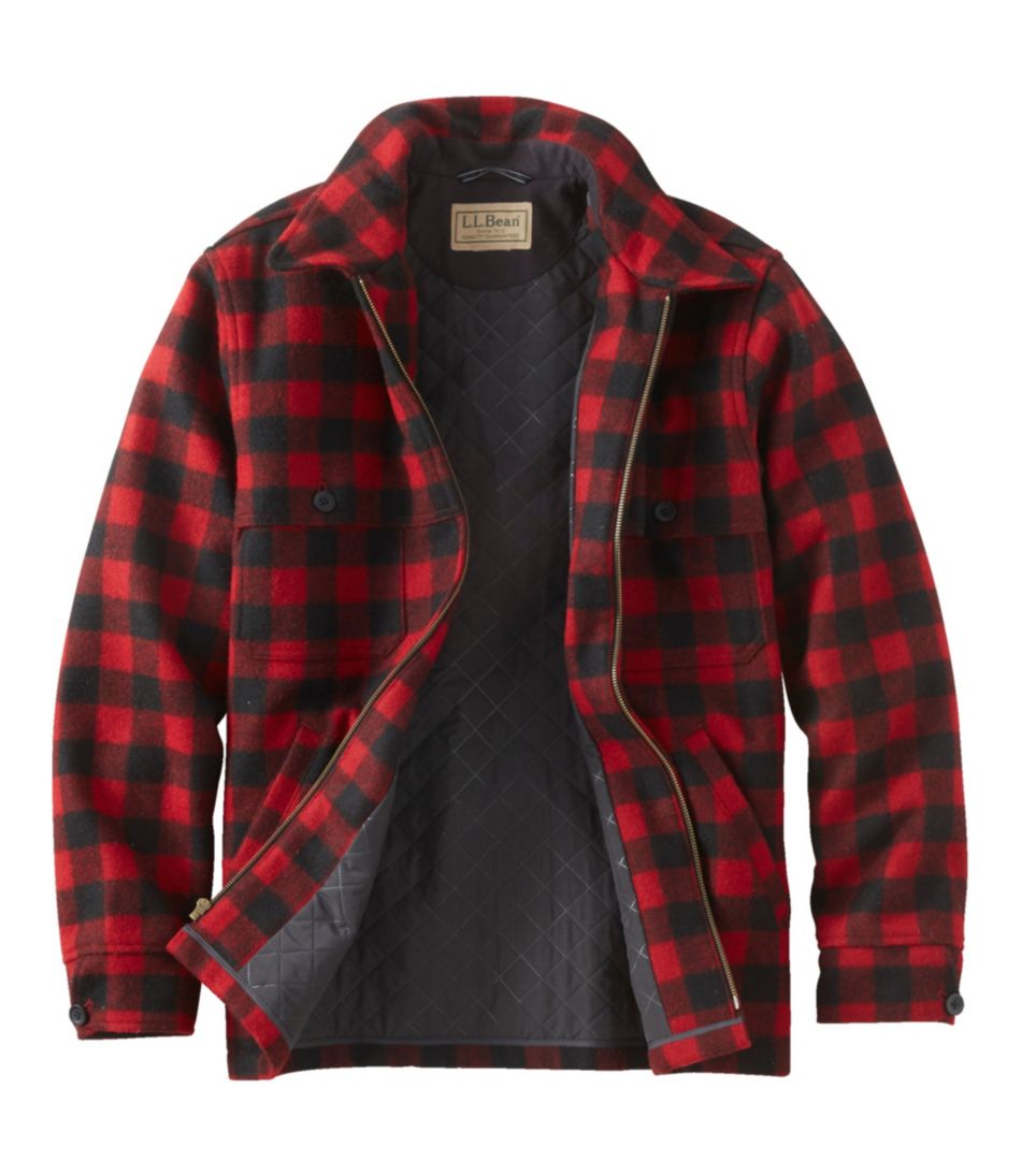 Men's Maine Guide Zip-Front Jac-Shirt with PrimaLoft, Plaid / L.L.Bean