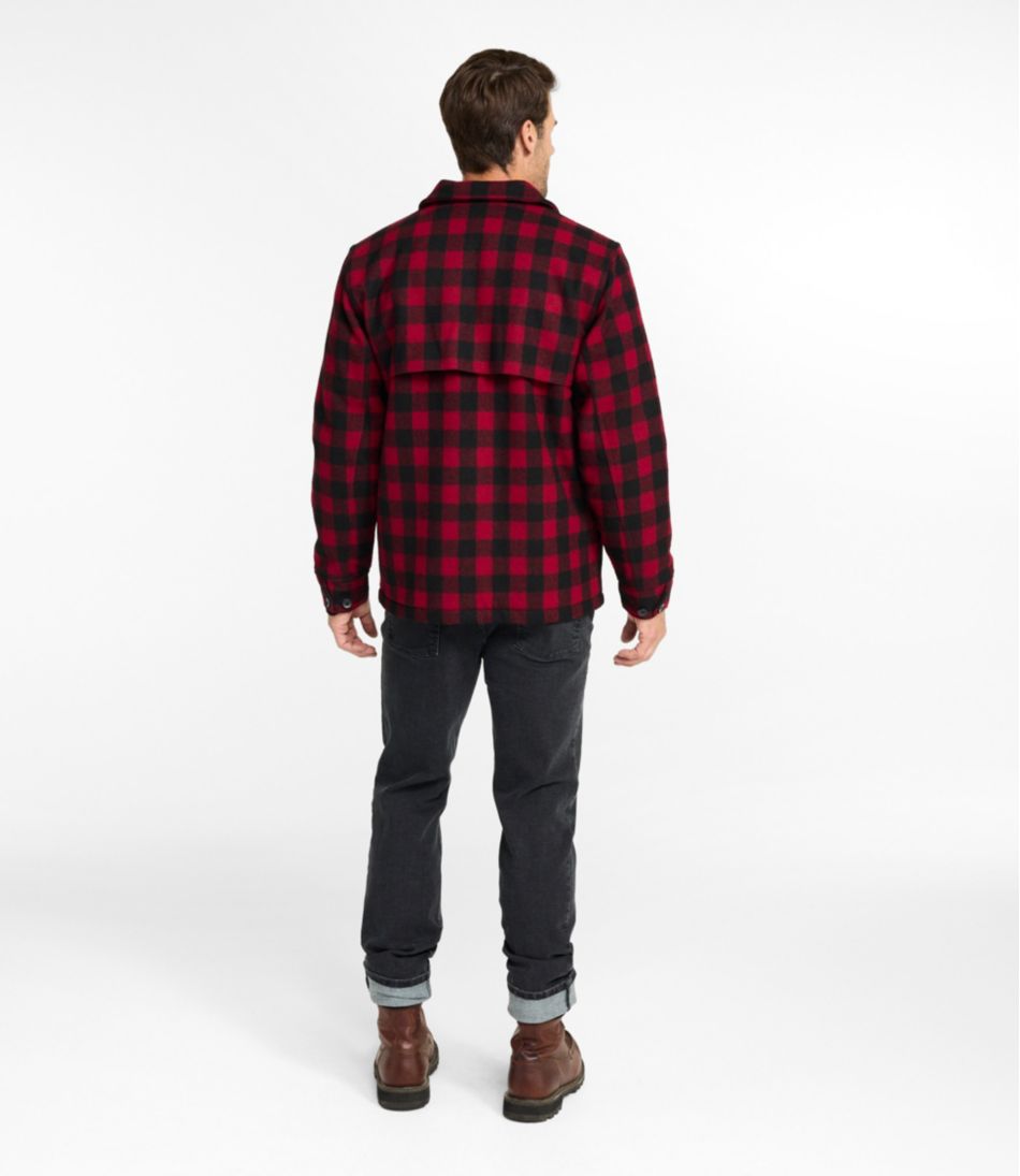 Men's Maine Guide Zip-Front Jac-Shirt with PrimaLoft, Plaid / L.L.Bean