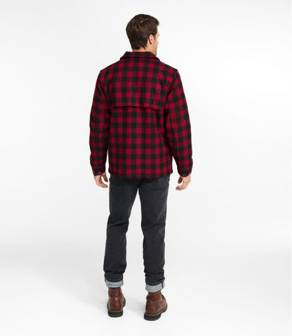 Men's Maine Guide Zip-Front Jac-Shirt with PrimaLoft, Plaid / L.L.Bean