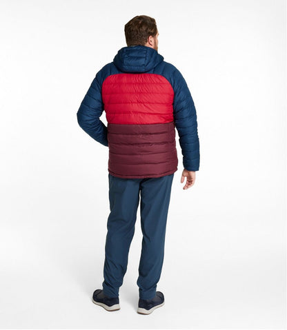 Men's Bean's Down Hooded Jacket, Colorblock / L.L.Bean
