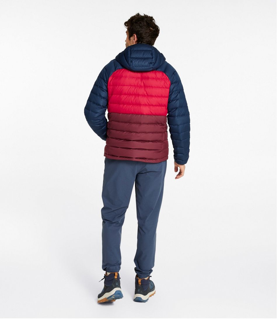 Men's Bean's Down Hooded Jacket, Colorblock / L.L.Bean