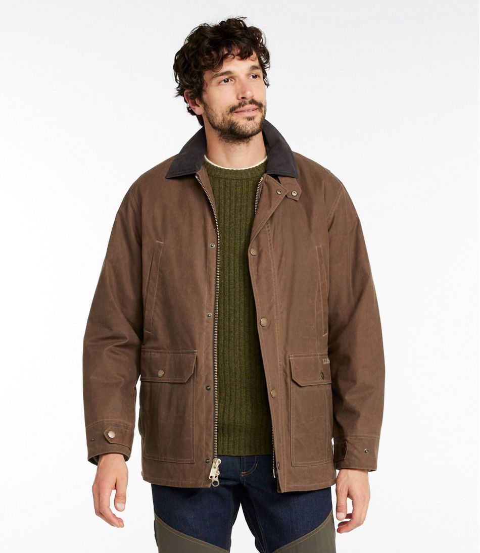 Men's Double L Waxed-Cotton Upland Coat / L.L.Bean