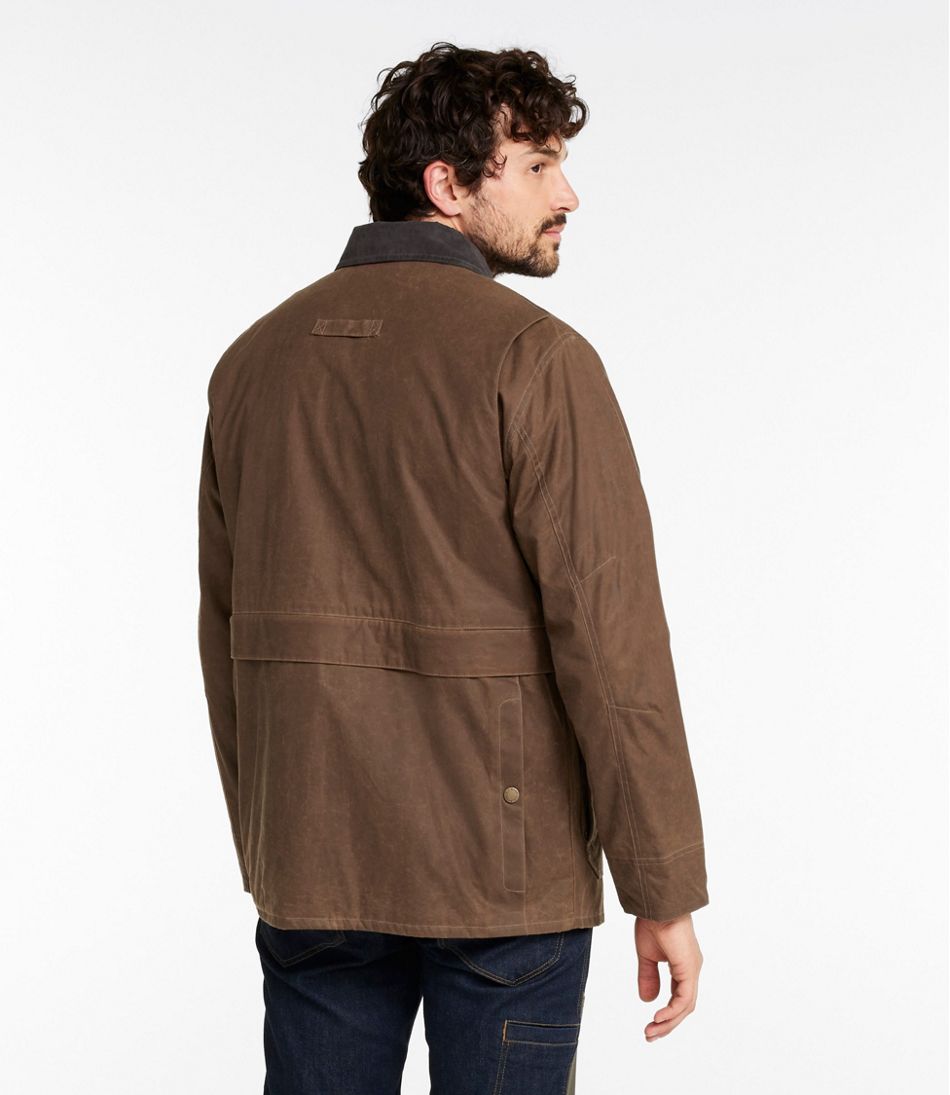 Men's Double L Waxed-Cotton Upland Coat / L.L.Bean