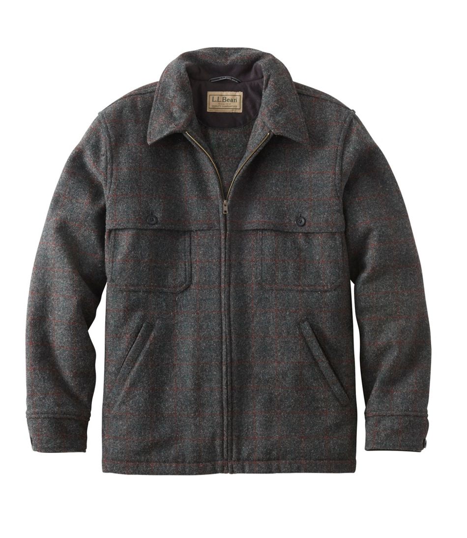 Men's Maine Guide Zip-Front Jac-Shirt, Plaid / L.L.Bean