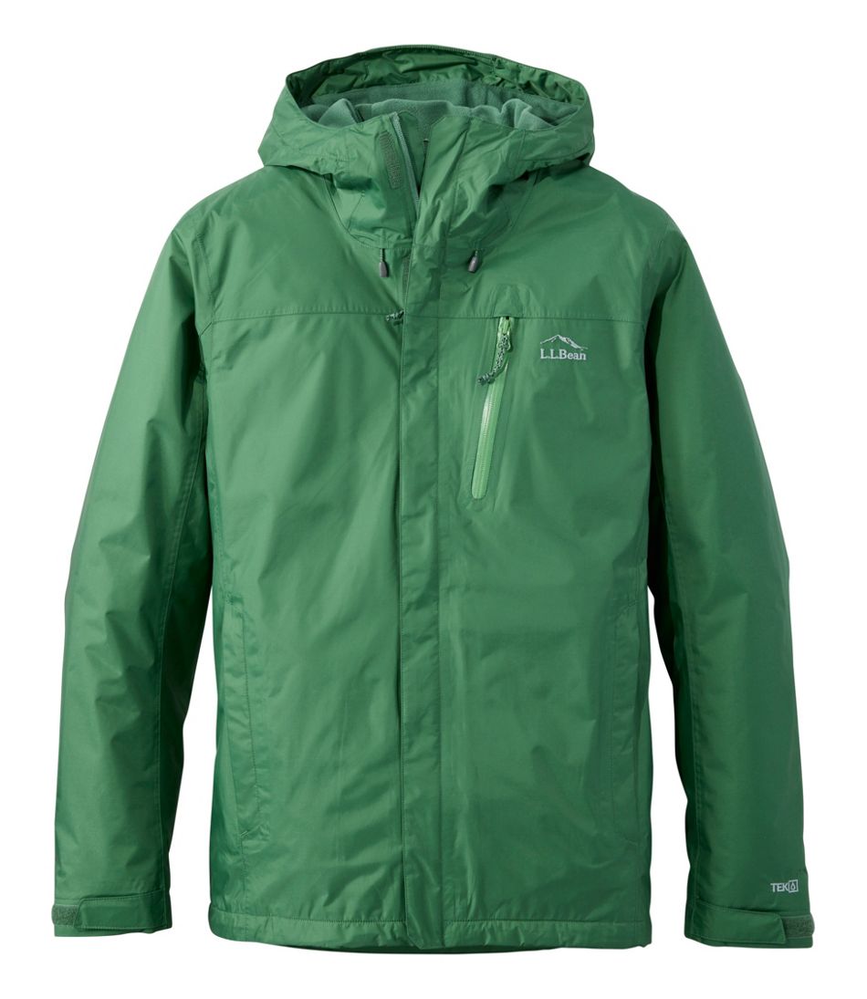 Men's Trail Model Rain Jacket, Fleece-Lined / L.L.Bean