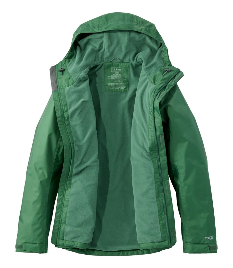 Men's Trail Model Rain Jacket, Fleece-Lined / L.L.Bean