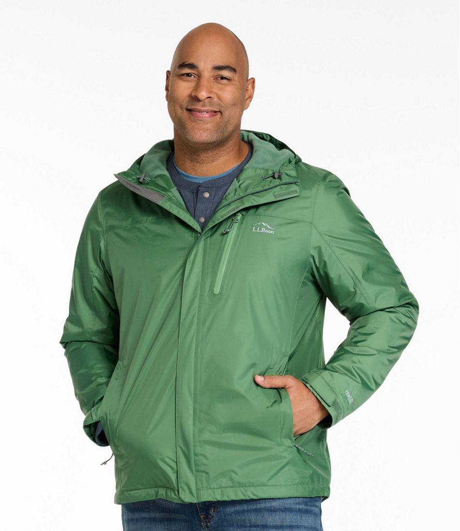 Men's Trail Model Rain Jacket, Fleece-Lined / L.L.Bean