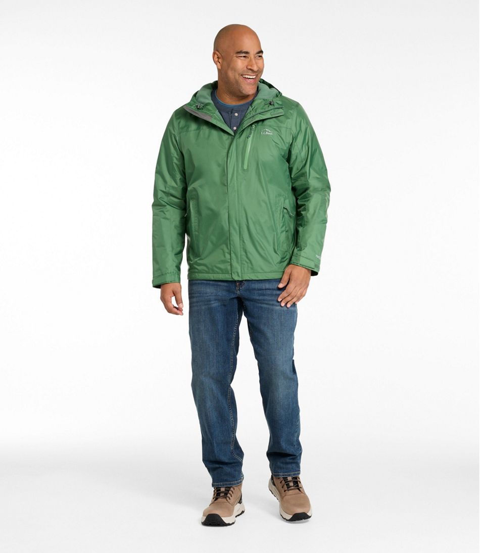 Men's Trail Model Rain Jacket, Fleece-Lined / L.L.Bean