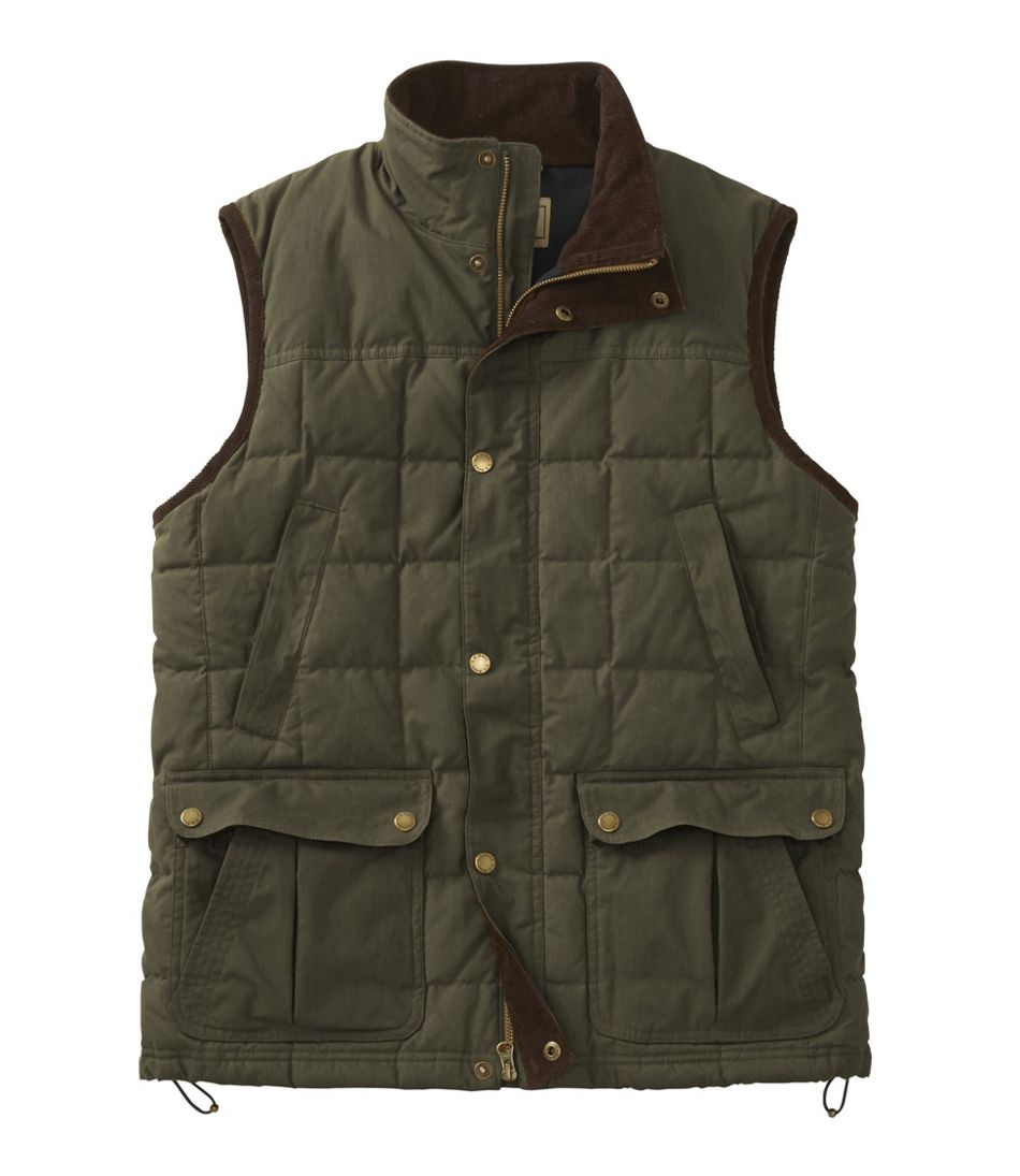 Men's Upcountry Waxed Cotton Down Vest / L.L.Bean