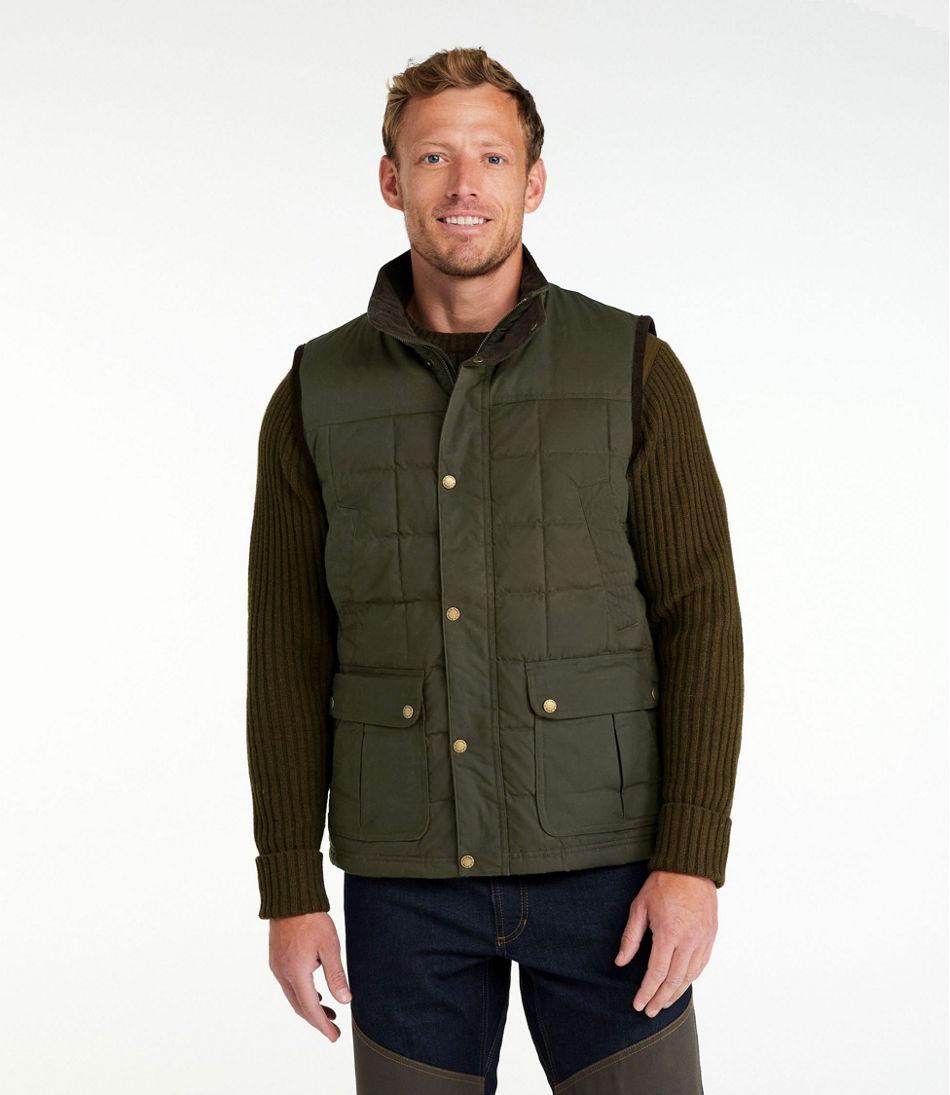 Men's Upcountry Waxed Cotton Down Vest / L.L.Bean