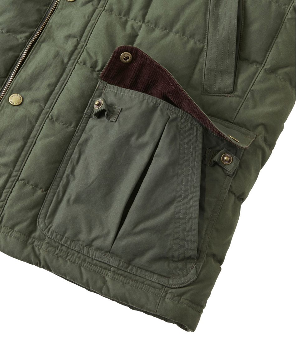 Men's Upcountry Waxed Cotton Down Vest / L.L.Bean