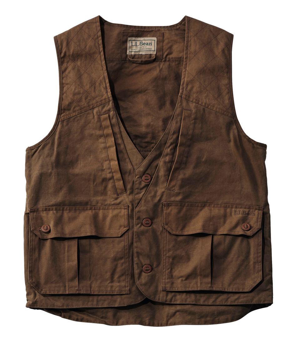 Men's Double L Waxed-Cotton Upland Vest / L.L.Bean
