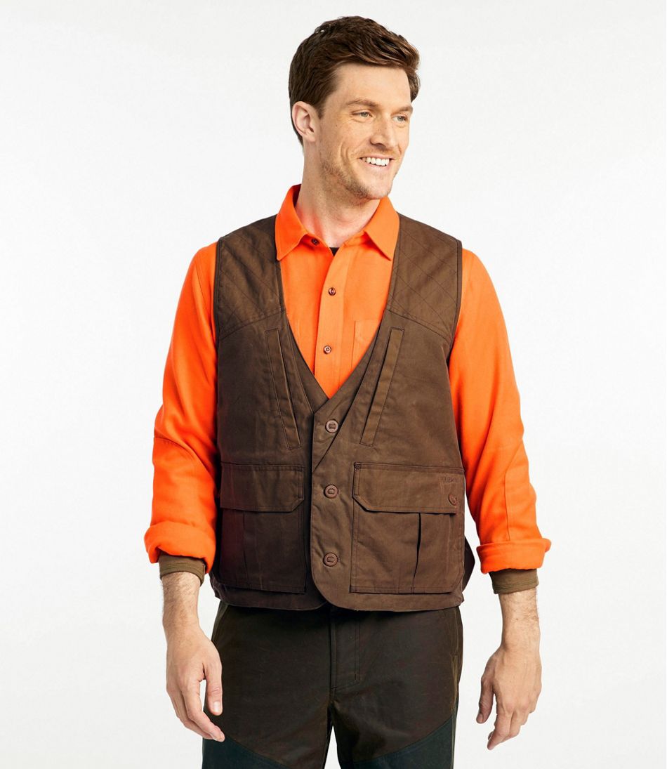 Men's Double L Waxed-Cotton Upland Vest / L.L.Bean