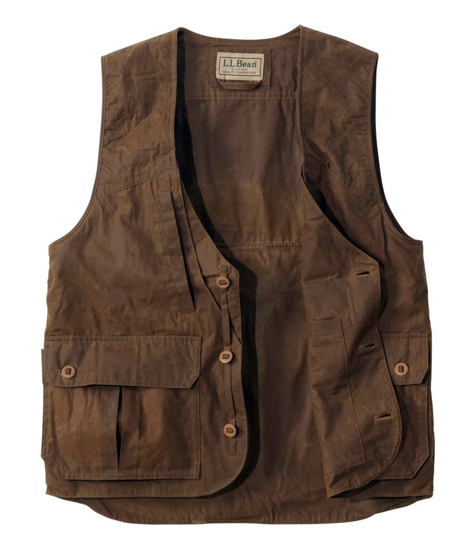 Men's Double L Waxed-Cotton Upland Vest / L.L.Bean