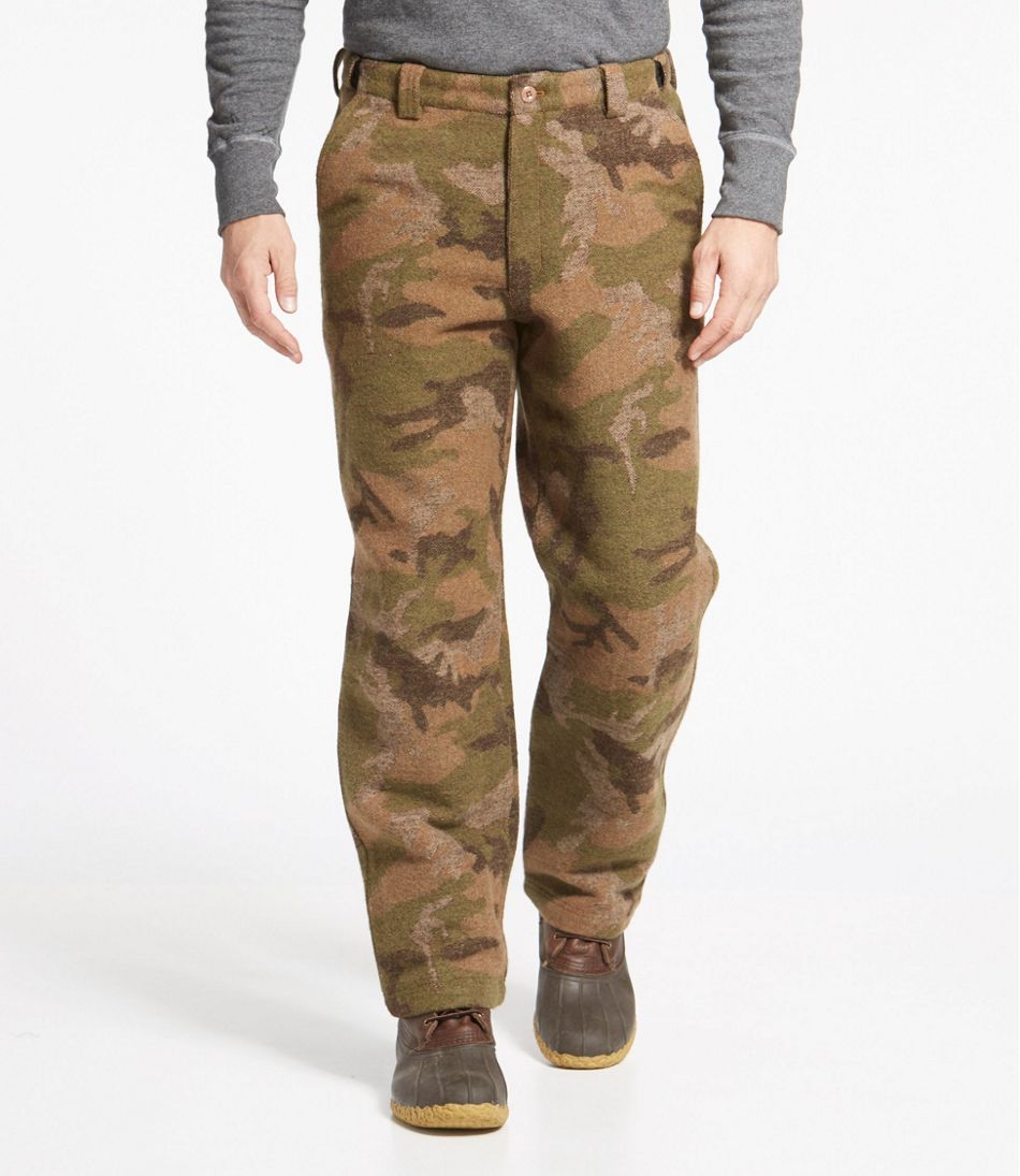 Men's Maine Guide Wool Pants with PrimaLoft, Camouflage / L.L.Bean