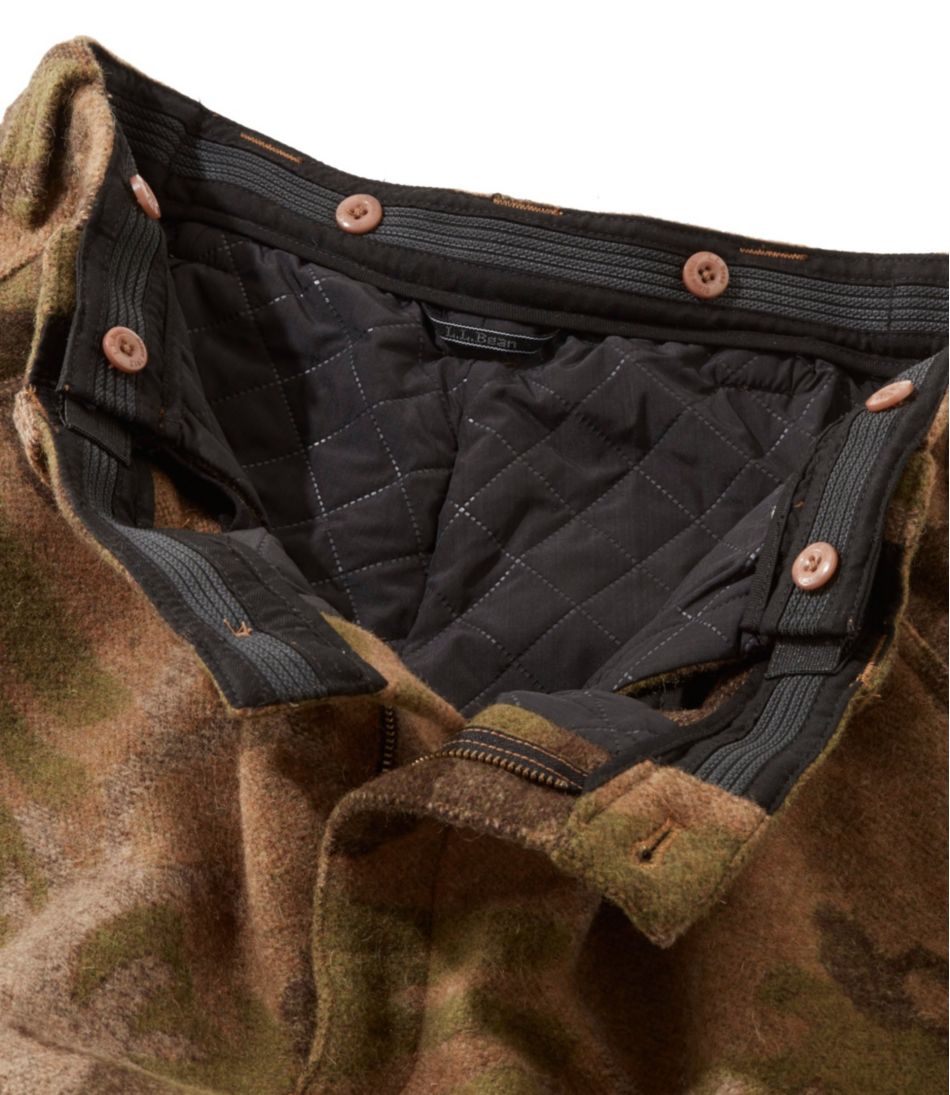 Men's Maine Guide Wool Pants with PrimaLoft, Camouflage / L.L.Bean