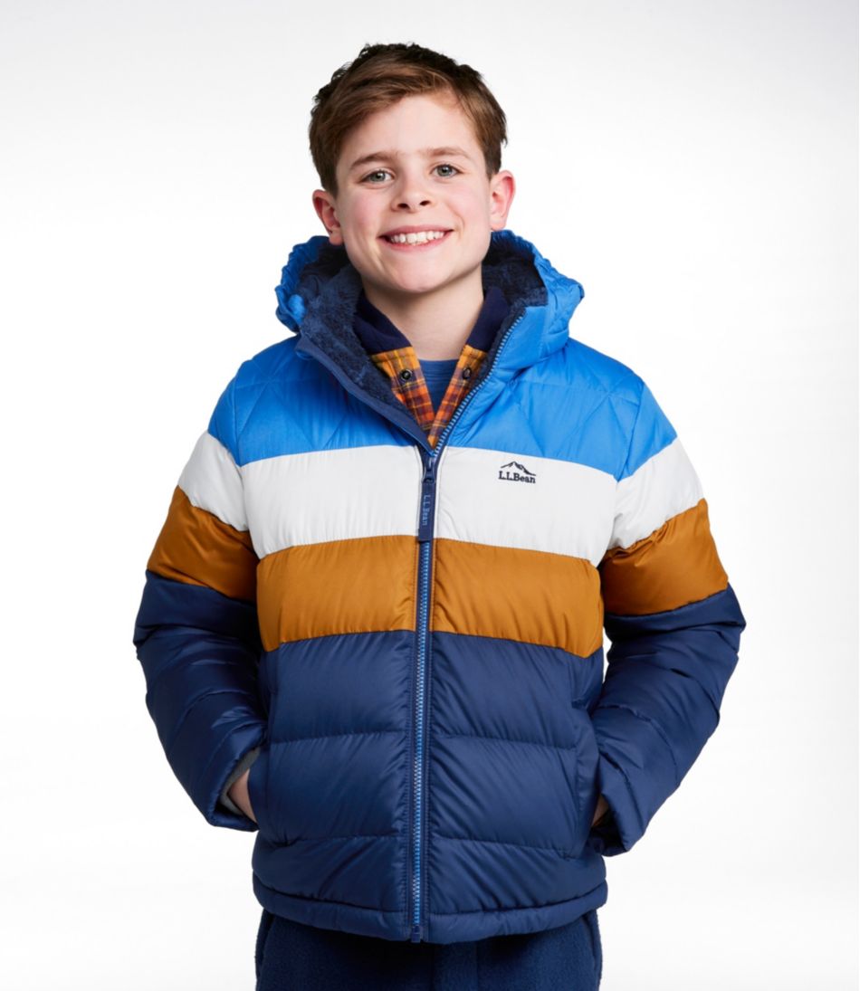 Kids' Bean's Down Jacket, Colorblock / L.L.Bean
