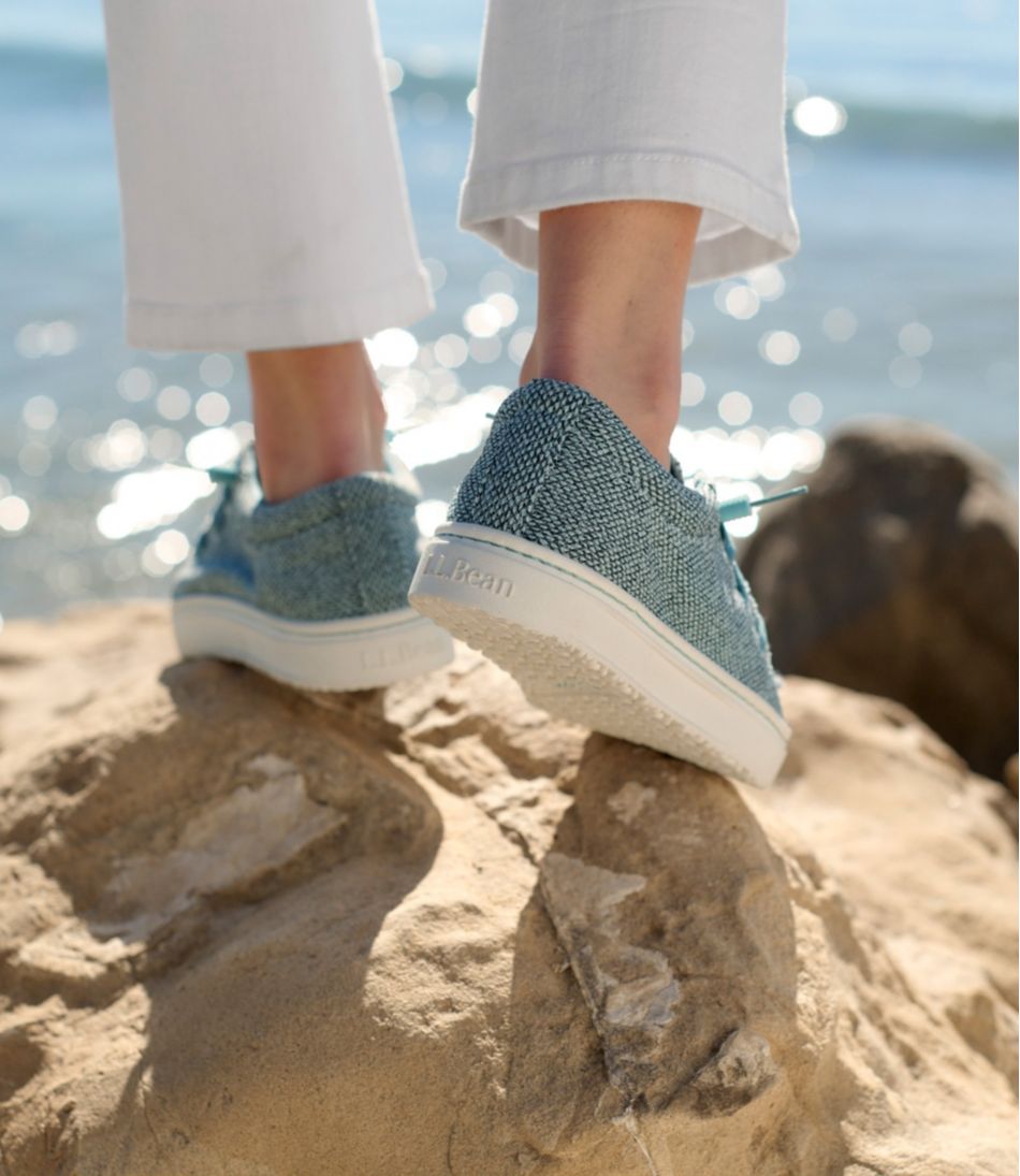 Women's Higgins Beach 4-Eye Slip-Ons, Fabric / L.L.Bean