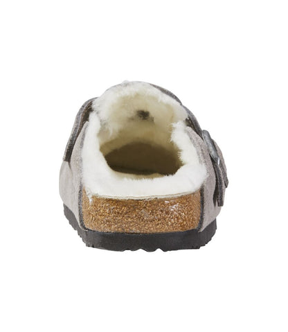 Women's Birkenstock Boston Clogs, Suede Shearling / L.L.Bean