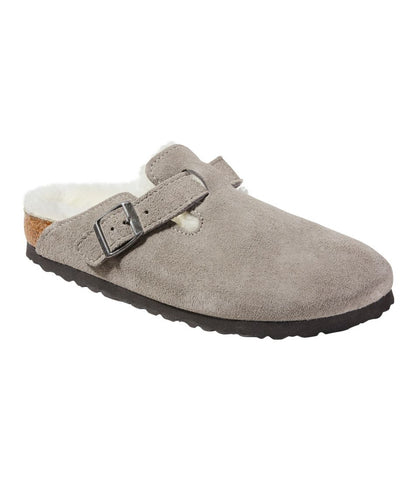 Women's Birkenstock Boston Clogs, Suede Shearling / L.L.Bean