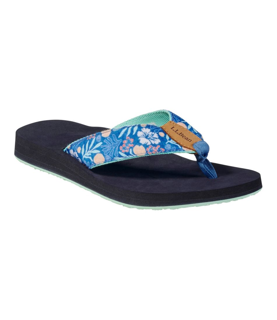 Women's Maine Isle Flip-Flops, Woven Print / L.L.Bean