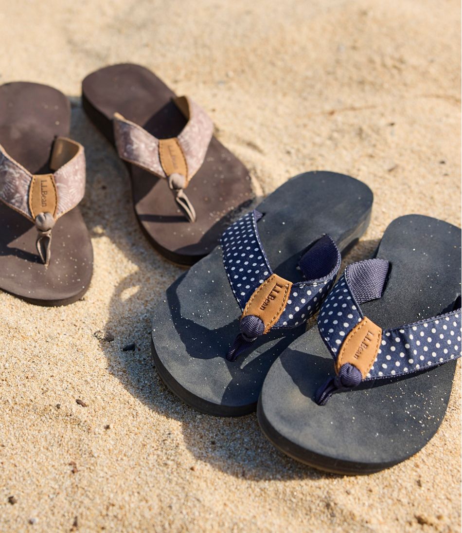 Women's Maine Isle Flip-Flops, Woven Print / L.L.Bean