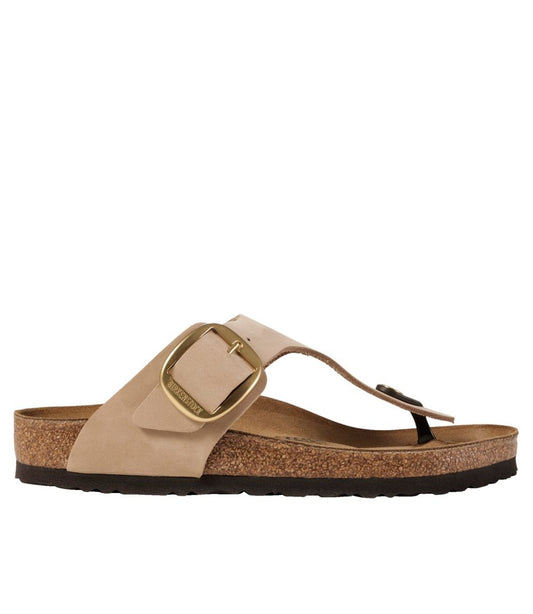 Women's Birkenstock Big Buckle Gizeh Sandals, Nubuck / L.L.Bean