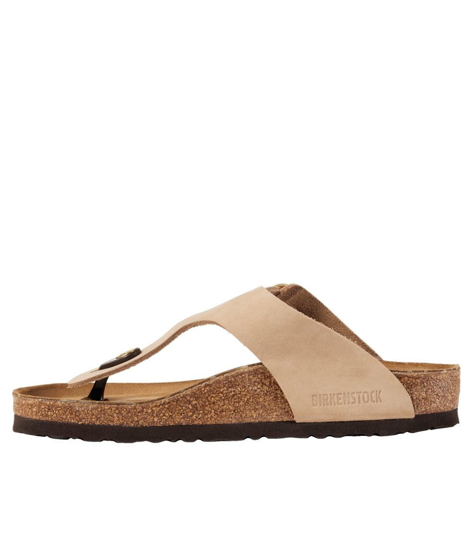 Women's Birkenstock Big Buckle Gizeh Sandals, Nubuck / L.L.Bean