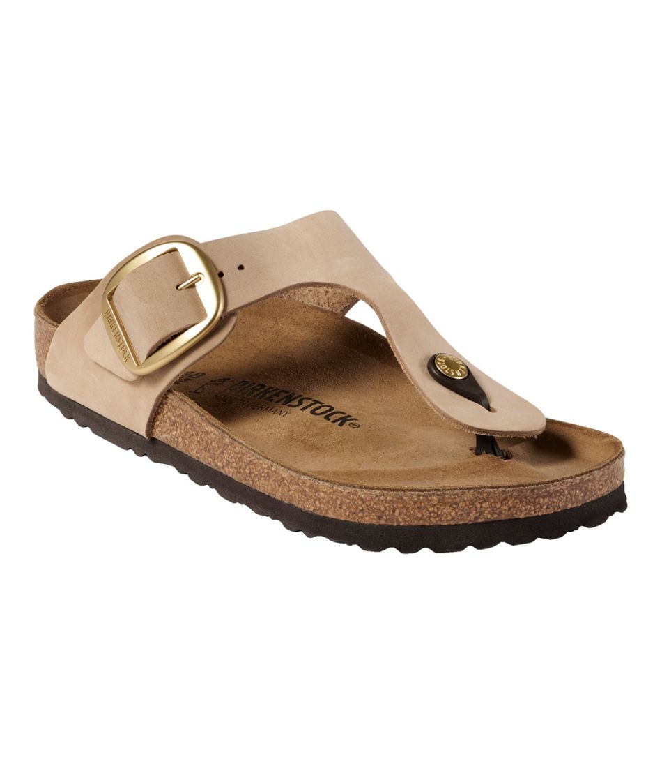 Women's Birkenstock Big Buckle Gizeh Sandals, Nubuck / L.L.Bean