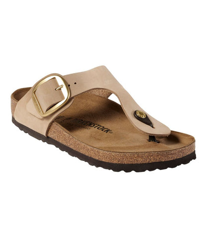 Women's Birkenstock Big Buckle Gizeh Sandals, Nubuck / L.L.Bean