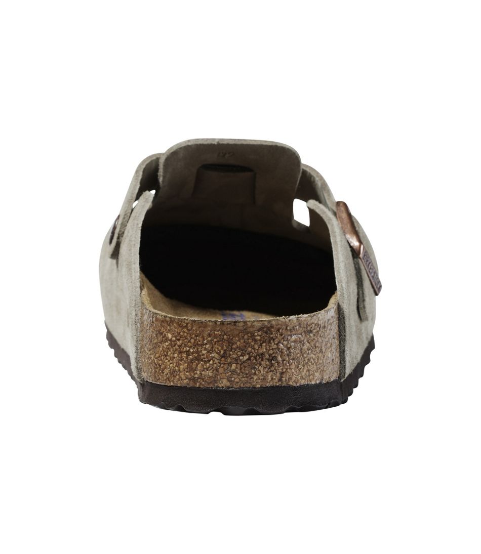 Men's Birkenstock Soft Footbed Boston Clogs, Suede / L.L.Bean