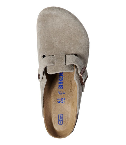 Men's Birkenstock Soft Footbed Boston Clogs, Suede / L.L.Bean