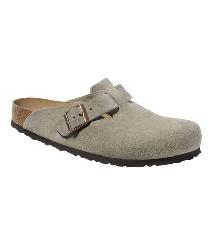 Men's Birkenstock Soft Footbed Boston Clogs, Suede / L.L.Bean