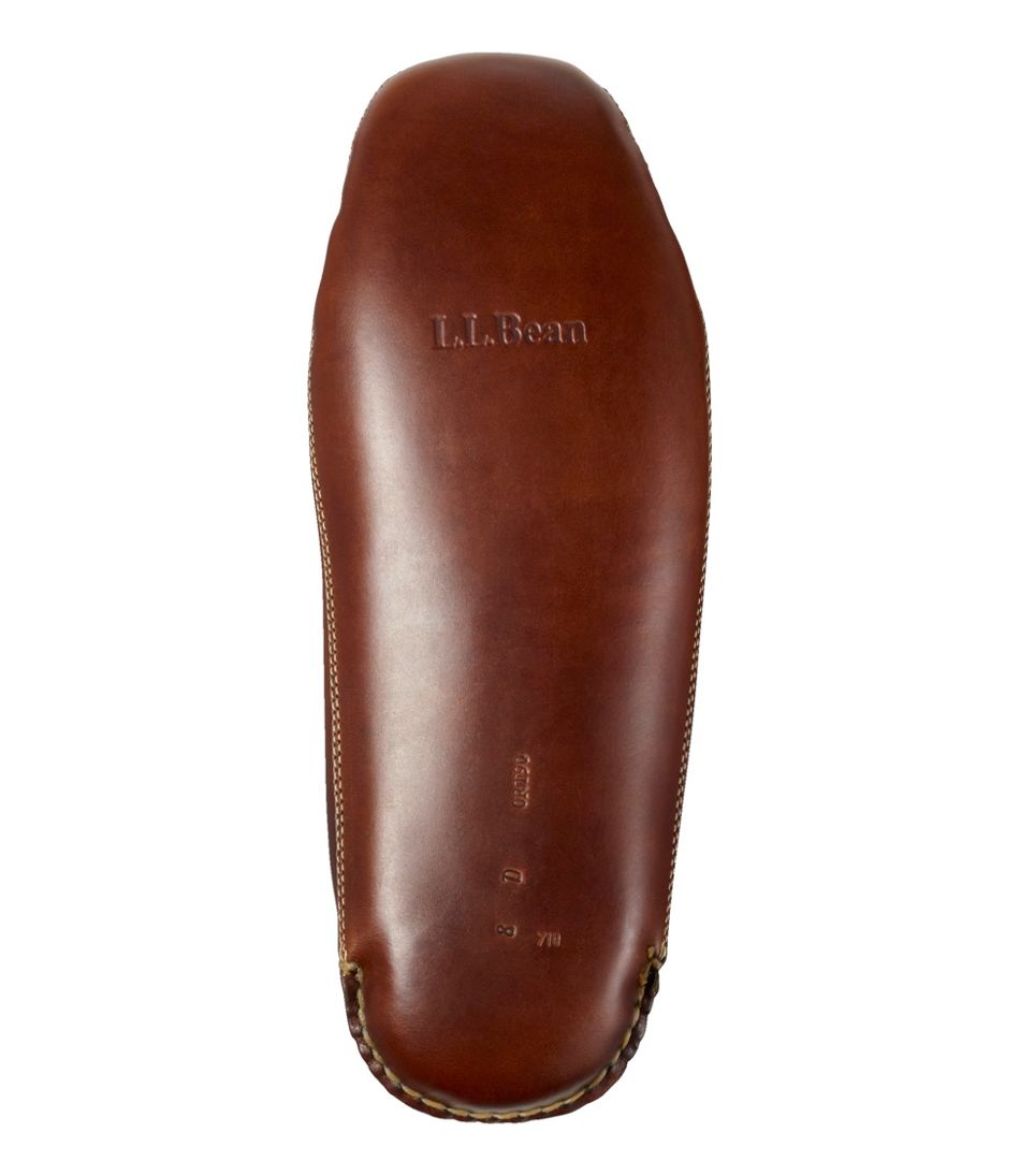 Men's Leather Double-Sole Slippers, Shearling-Lined / L.L.Bean