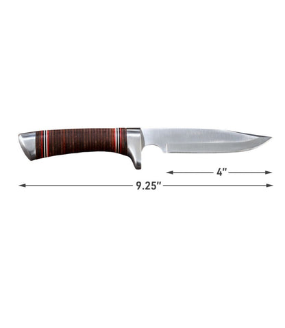 Stacked Leather Hunting Knife / L.L.Bean