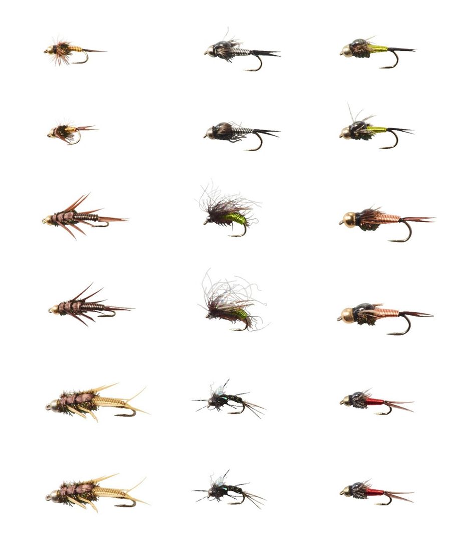 Umpqua 18-Piece Wire Nymph Fly Selection / L.L.Bean