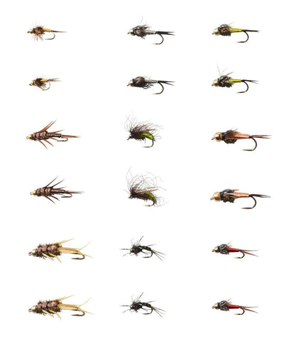 Umpqua 18-Piece Wire Nymph Fly Selection / L.L.Bean
