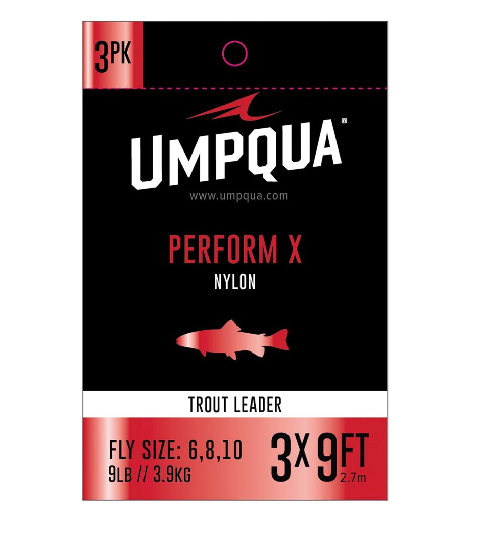 Umpqua Perform X Trout Leader, 3-Pack / L.L.Bean