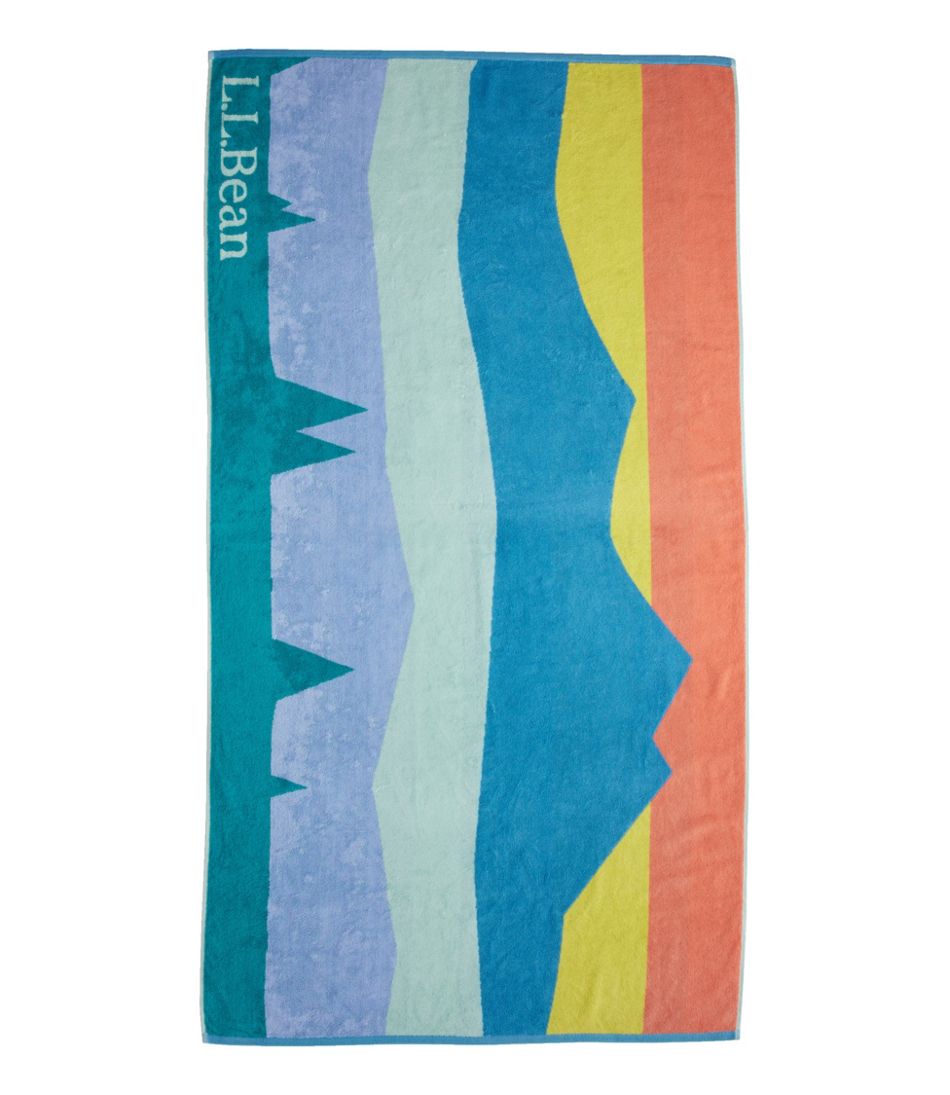 Seaside Beach Towel, Colorbars Scenic / L.L.Bean