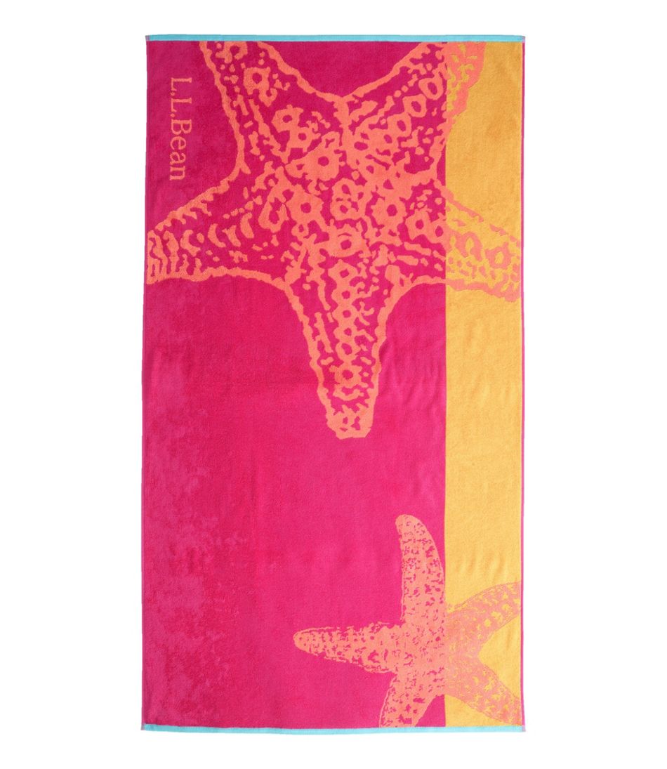 Seaside Beach Towel, Starfish / L.L.Bean