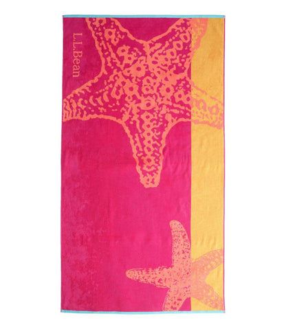 Seaside Beach Towel, Starfish / L.L.Bean