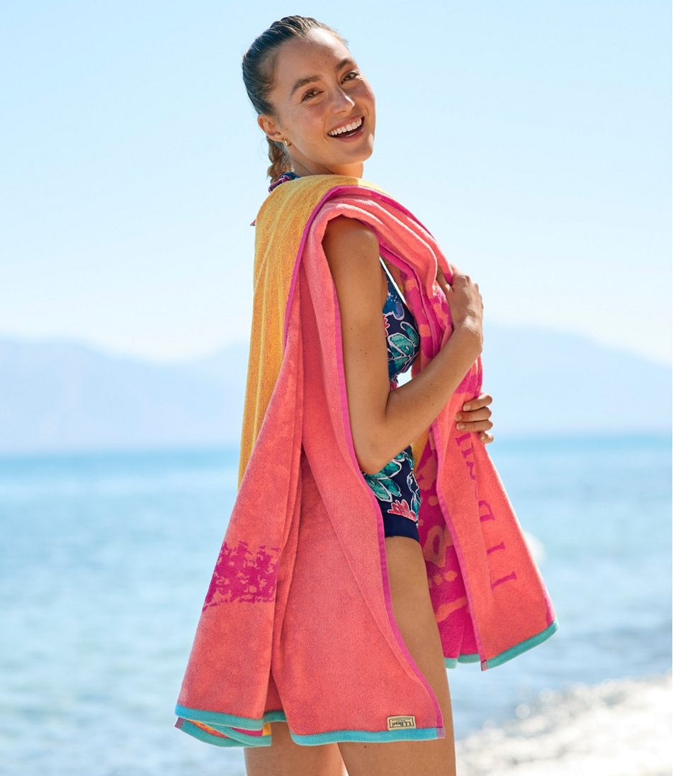 Seaside Beach Towel, Starfish / L.L.Bean